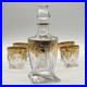 Vintage-Bohemian-Style-Crystal-Decanter-Set-with-6-Glasses-Gold-Gilt-Barware-01-eaz