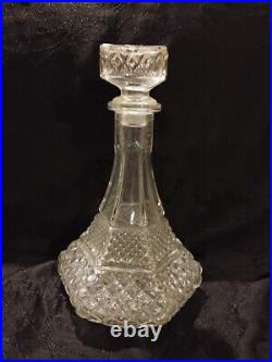 Vintage Bundle Of 5 Glass/Crystal Decanters With Stoppers