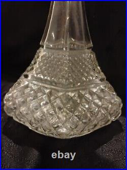 Vintage Bundle Of 5 Glass/Crystal Decanters With Stoppers