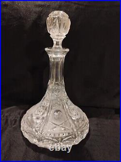 Vintage Bundle Of 5 Glass/Crystal Decanters With Stoppers