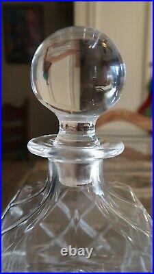 Vintage CHRISTIAN DIOR NWoT Never Used Crystal Decanter Lowball Whiskey Glass