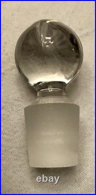 Vintage Cambridge Cobalt Blue Glass Ball Decanter Withstopper & 6 Glasses Mint