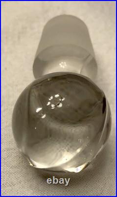 Vintage Cambridge Cobalt Blue Glass Ball Decanter Withstopper & 6 Glasses Mint