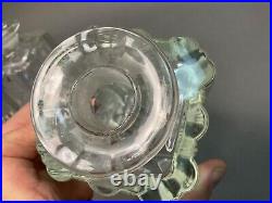 Vintage Chrome Scotch & Rye Crystal Decanter Liquor Set & Caddy with Lock