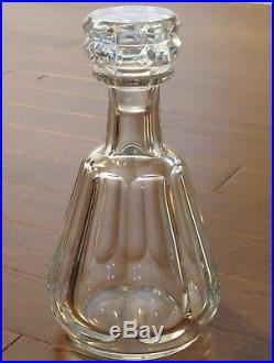 Vintage Clear Crystal Baccarat Tallyrand Decanter & Stopper