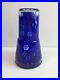 Vintage-Cobalt-Blue-Cut-to-Clear-Tumble-Up-Bedside-Decanter-Jug-7-3-4-Tall-01-yb