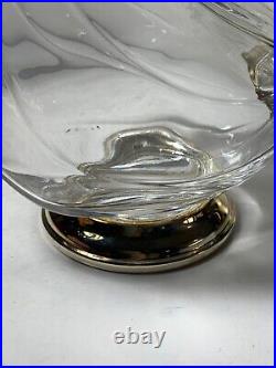 Vintage Crystal Glass Al Piombo Duck Decanter 9.5 in
