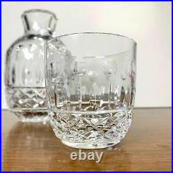 Vintage Crystal Glass Cut Bedside Carafe Tumble Up Carafe and Tumbler Lead
