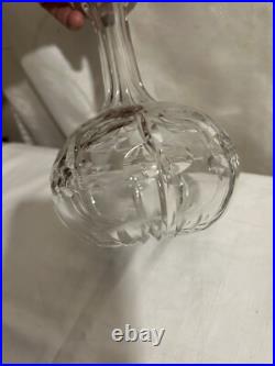 Vintage Crystal Glass Decanter Gorham Sterling Stopper