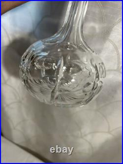Vintage Crystal Glass Decanter Gorham Sterling Stopper