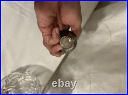 Vintage Crystal Glass Decanter Gorham Sterling Stopper