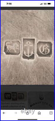 Vintage Crystal Glass Decanter Gorham Sterling Stopper