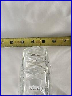 Vintage Crystal Pin Wheel Decanter with Matching Top