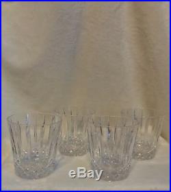 Vintage Crystal SHIPS CAPTAIN Decanter Wood Tray 4 Old Fashioned Glasses BAR SET