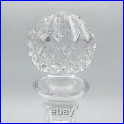 Vintage Crystal Ship's Decanter with Stopper Cut Crystal 10 Tall