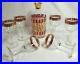 Vintage-Culver-Mid-Century-Red-Cranberry-Gold-Decanter-Set-of-6-Wine-Glasses-01-dji