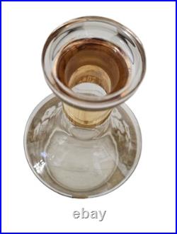 Vintage Culver Valencia Pattern Decanter & Glasses Bar Set 22 Carat Gold