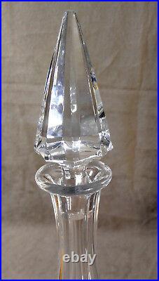 Vintage Cut Crystal Glass DECANTER High Cone Stopper