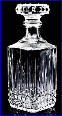Vintage Cut Crystal Glass Decanter Liquor Whiskey HEAVY Sparkling Wedding Gift