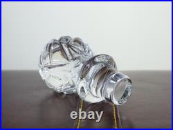 Vintage Cut Crystal Liquor Decanter with Stopper, Starburst Pinwheel Design
