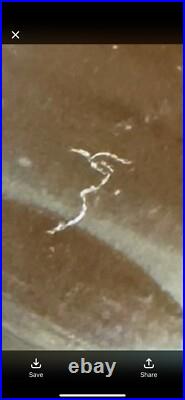 Vintage Cut Glass Decanter with Sterling Silver Stopper and Etched Signature