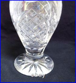 Vintage Cut-glass Decanter with6 Matching Stemmed Goblets & 6 Low Ball Glasses