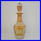 Vintage-Czech-Bohemian-Amber-Cut-to-Clear-Glass-Decanter-B6-01-mvf