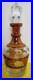 Vintage-Czech-Bohemian-Amber-Cut-to-Clear-Glass-Decanter-Hard-Water-Ecthed-01-uq