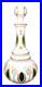 Vintage-Czech-Bohemian-Cased-Glass-Decanter-White-Cut-to-Green-Hand-Painted-01-drd