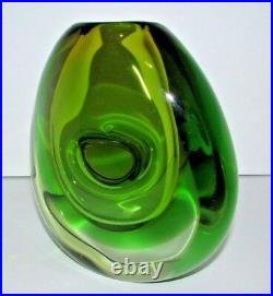 Vintage Czech Vladimir Mika Art Glass Vase 359