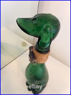Vintage Dachshund Decanter With Collar 14