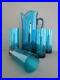 Vintage-Danish-Holmegaard-Turquoise-Blue-Glass-Water-Jug-Pitcher-Glasses-Set-01-rx