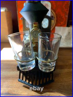 Vintage Dc328 Train Locomotive Music Box Decanter Works In Original Box