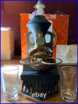 Vintage Dc328 Train Locomotive Music Box Decanter Works In Original Box