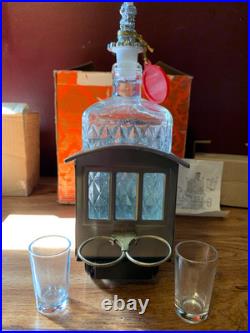 Vintage Dc328 Train Locomotive Music Box Decanter Works In Original Box