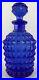Vintage-Decanter-Cobalt-Blue-Textured-Glass-Empoli-Genie-Bottle-Diamond-Point-01-eiw
