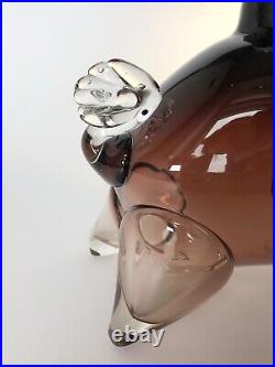 Vintage Decanter Hand Blown Glass Sculpture decanter