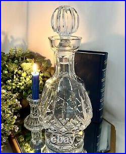 Vintage Decanter Waterford Crystal Lismore Crystal Brandy Decanter With Stopper