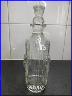 Vintage Dewars Scotch Whisky 1846-1962 Glass Decanter Bottle 24cm Tall