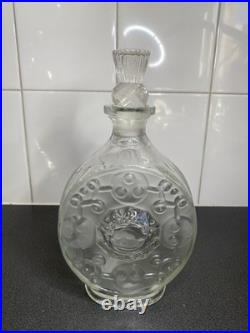 Vintage Dewars Scotch Whisky 1846-1962 Glass Decanter Bottle 24cm Tall