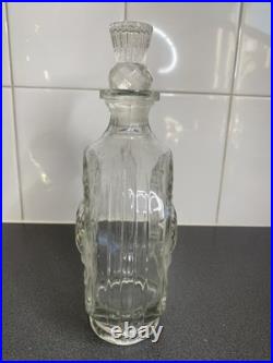 Vintage Dewars Scotch Whisky 1846-1962 Glass Decanter Bottle 24cm Tall