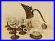 Vintage-Duck-Goose-Glass-and-brass-decanter-with-10-goblets-made-in-Italy-01-gd