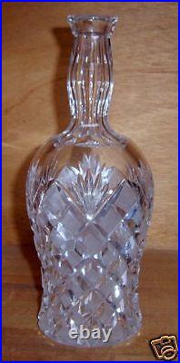 Vintage Elegant Cut Glass Crystal Decanter Fans Panels