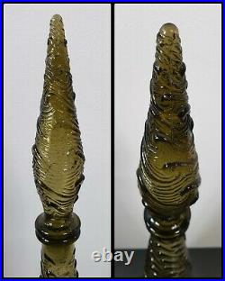 Vintage Empoli Conical Genie Bottle Decanter 22 Mid Century Retro With Stopper