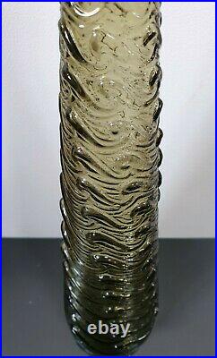 Vintage Empoli Conical Genie Bottle Decanter 22 Mid Century Retro With Stopper