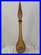 Vintage-Empoli-Genie-Bottle-Decanter-Amber-Wax-Drip-Large-22-With-Stopper-01-nan