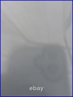 Vintage Empoli Genie Bottle Decanter with Stopper Green Italy Wax Drip Mid Century