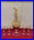 Vintage-Empoli-Glass-Mid-Century-50s-70s-Hand-Blown-Amber-Glass-Decanter-Set-5-01-lman