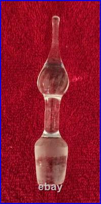 Vintage Empoli Glass Mid Century 50s-70s Hand-Blown Amber Glass Decanter Set (5)