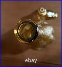 Vintage Empoli Italian Amber Dog Decanter, 12